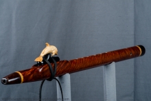Redwood Burl Native American Flute, Minor, Mid G-4, #J27J (1)